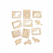 Набор трафаретов "Лесные жители"