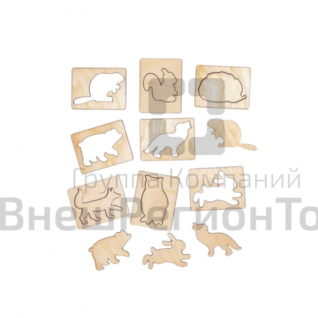 Набор трафаретов "Лесные жители".