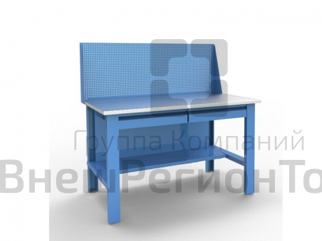 Верстак слесарный (2 ящика + перфорированный экран).