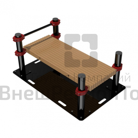 Скамья для пресса переносная, 1,6х0,68х0,6.