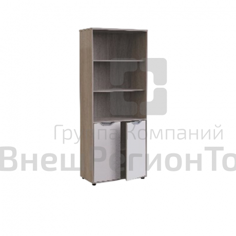 Шкаф для документов широкий полуоткрытый со стеклом, без рамы).