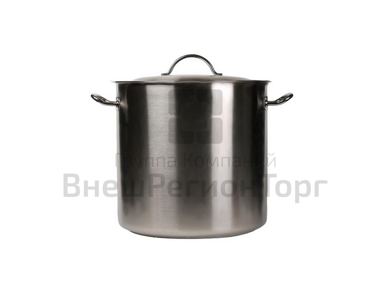 Кастрюля с крышкой, нерж.ст.