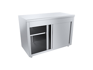 Тумба-стол со сдвижными дверями 800×600 мм