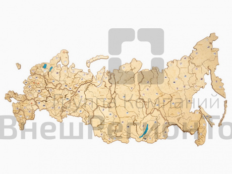 Карта России средняя.