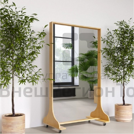 Зеркало-перегородка, вешалка.