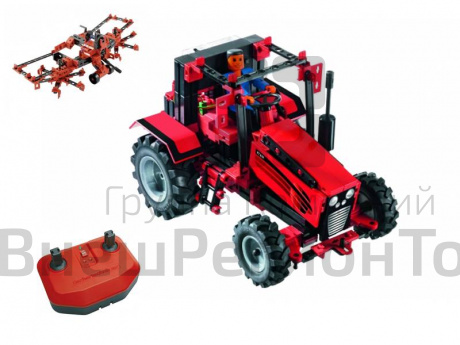 Образовательный конструктор Fischertechnik "Трактор с ДУ" продвинутого уровня.
