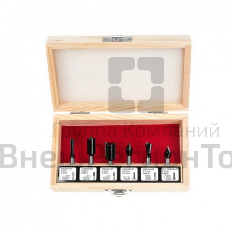 Набор фрез по дереву (хвостовик 6 мм) 6 шт.