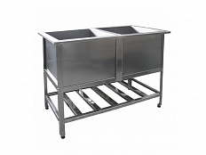 Ванна моечная, серия ЭКОНОМ, двухсекционная