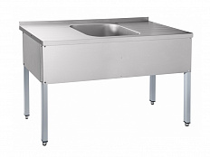 Стол для мойки овощей, краш.каркас, 1400х600х850 мм