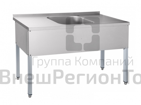 Стол для мойки овощей, краш.каркас, 1400х600х850 мм.