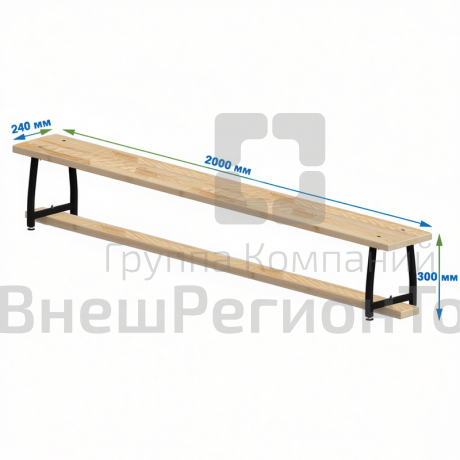 Скамейка гимнастическая универсальная.