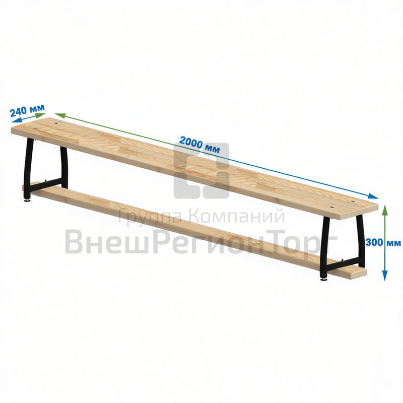 Скамейка гимнастическая универсальная.