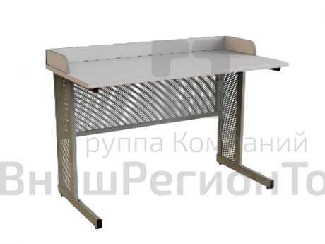 Стол ученический для кабинета химии/биологии прямоугольная труба борт ДСП.