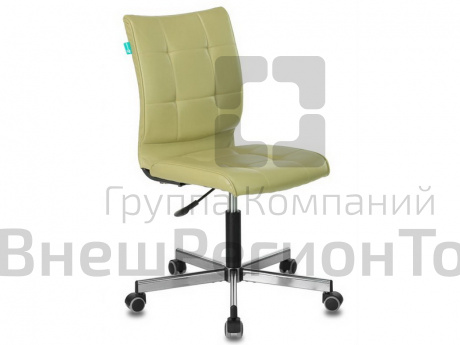 Кресло без подлокотников, светло зеленое.