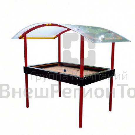 Песочница с крышей для детей с ограниченными возможностями.