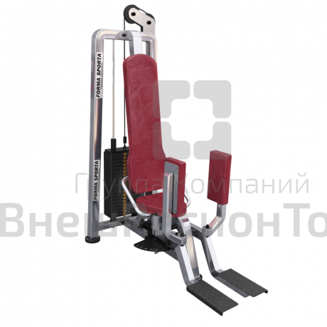 Тренажер для разработки отводящих и приводящих мышц бедра.