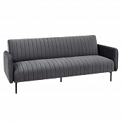Диван прямой Дрезден велюр серый