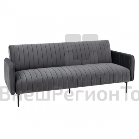 Диван прямой Дрезден велюр серый.