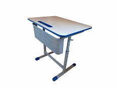 Стол ученический одноместный регулируемый, с регулировкой наклона столешницы