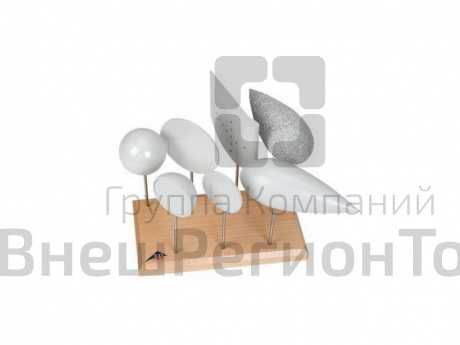 Набор тел для опытов по определению сопротивления воздуха и подъемной силы.