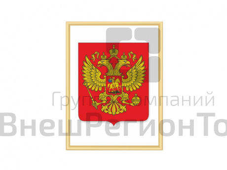 "ГЕРБ РОССИЙСКОЙ ФЕДЕРАЦИИ" в рамке NIELSEN 42х56 см.
