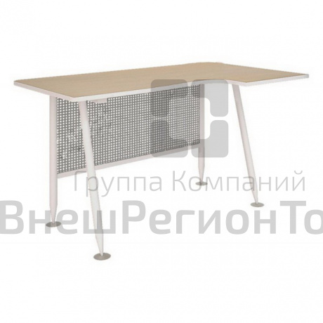 Стол преподавателя "Лидер", эргономичный с перфорацией.
