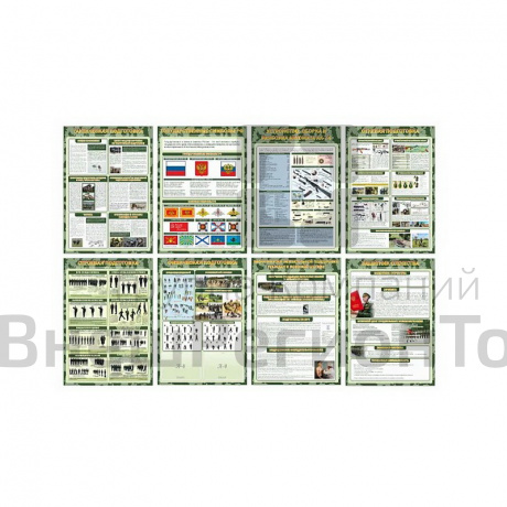 Комплект стендов "Военная подготовка".