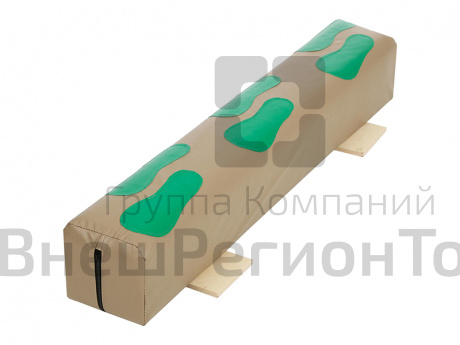 Бревно гимнастическое "Следы", дерево, 1 м.