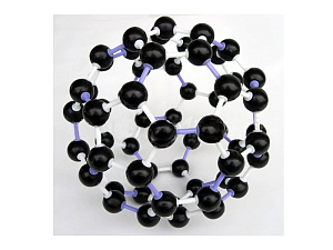 Модель кристаллической решетки фуллерена (60 атомов)