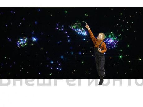 Настенный или напольный фибероптический ковер звездочет, 1350х1000 мм.