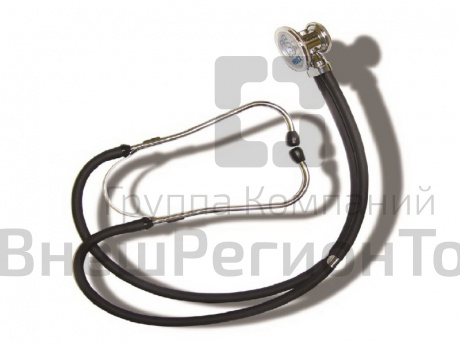 Стетоскоп (стетофонендоскоп) медицинский Раппапорт, черный.