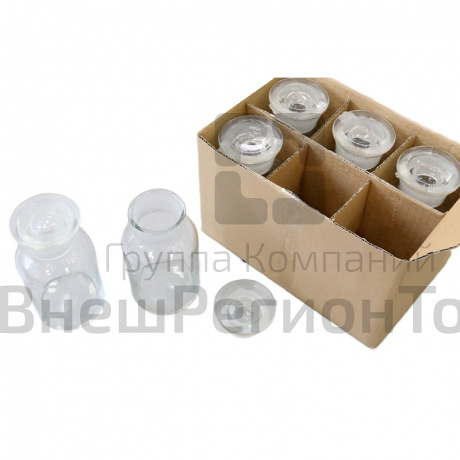 Набор флаконов из светлого стекла (6 шт.).