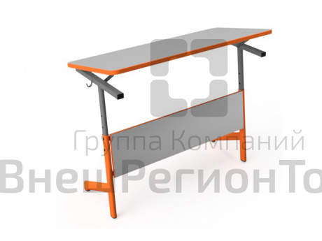 Стол ученический 2-местный регулируемый с наклоном столешницы гр.3-5, гр.4-6 .