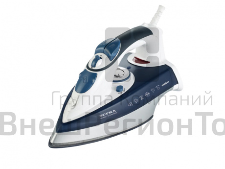 Утюг SUPRA IS-2602C, 2600Вт, белый/ синий.