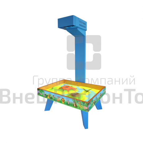 Интерактивная песочница Жемчужина, 2310х1610х1050 мм.