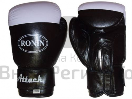 Боксерские перчатки Ronin Attack, натуральная кожа, 10 унций.