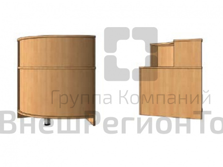 Кафедра выдачи угловая 90 град.внутр. 700х700х1160.