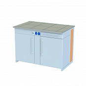 Стол демонстрационный с электрикой и тумбой, 1200х750х900