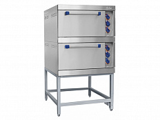 Духовка электр. на 2 секции, конвекция, 6 противней из нерж.ст. р.530x650x65 мм