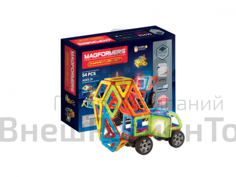 Магнитный конструктор MAGFORMERS Dynamic Flash Set 54 дет.