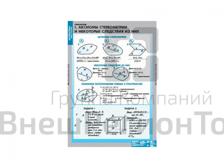 Комплект таблиц "Стереометрия".