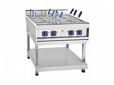 Электроварка двойная на подставке, 4 перфорированные гастроемкости, 80х90х95 см