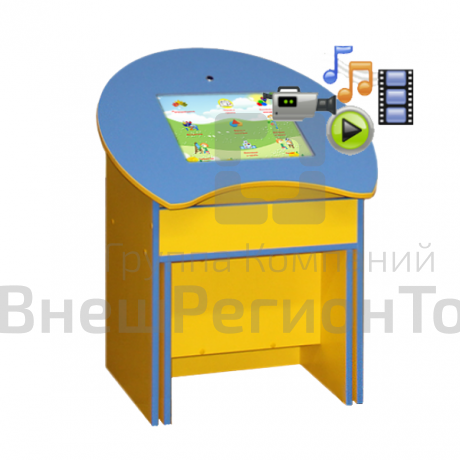 Интерактивная парта (комплектация с мультимедиа модулем).