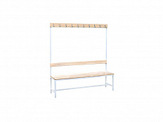 Скамья 1-сторонняя с крючками