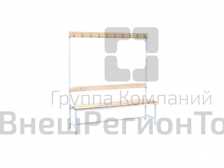 Скамья 1-сторонняя с крючками.