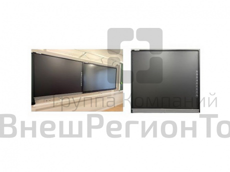 Черная сенсорная доска с панелью, 86 дюймов.