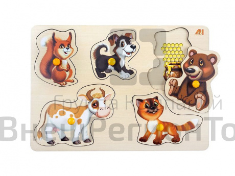 Вкладыши "Кто что ест".