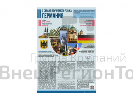 Стенд Германия О стране изучаемого языка.