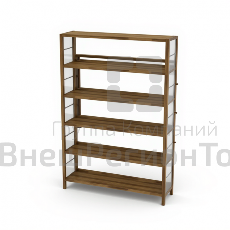 Стеллаж 1-сторонний НЕО 5 полок 925х280x1770 с рамой жесткости.