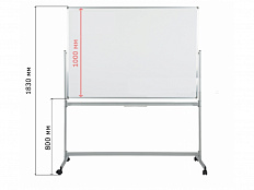 Доска маркерная одноэлементная передвижная 100х150 см, поворотная